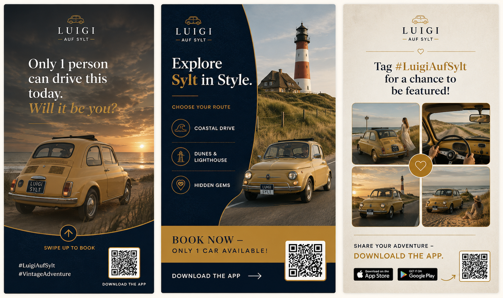 Social media promotions for Luigi auf Sylt